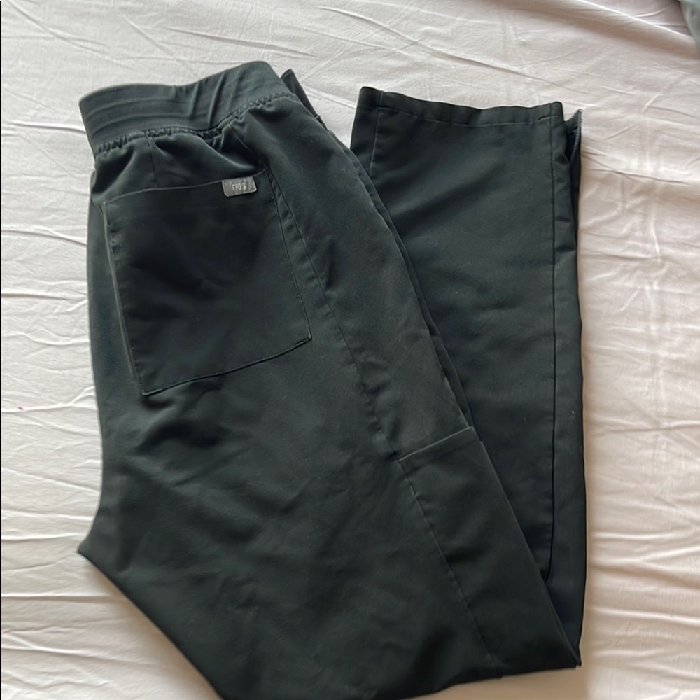 Figs Charcoal Straight Leg Pants